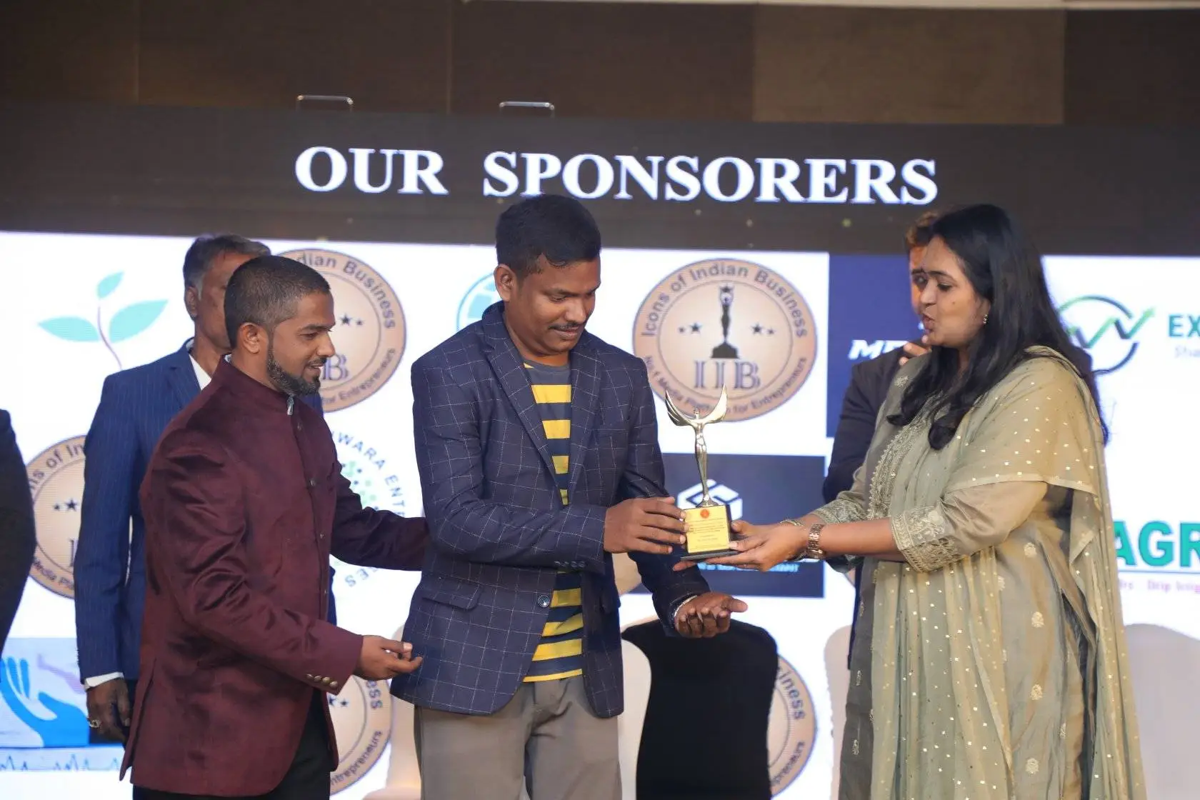 Receiving IIB Web Design Award 2024